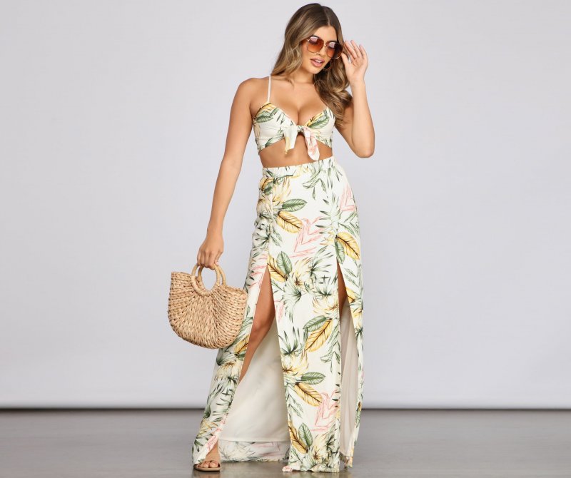 TableClothsUs Summertime Stunner Crop Top